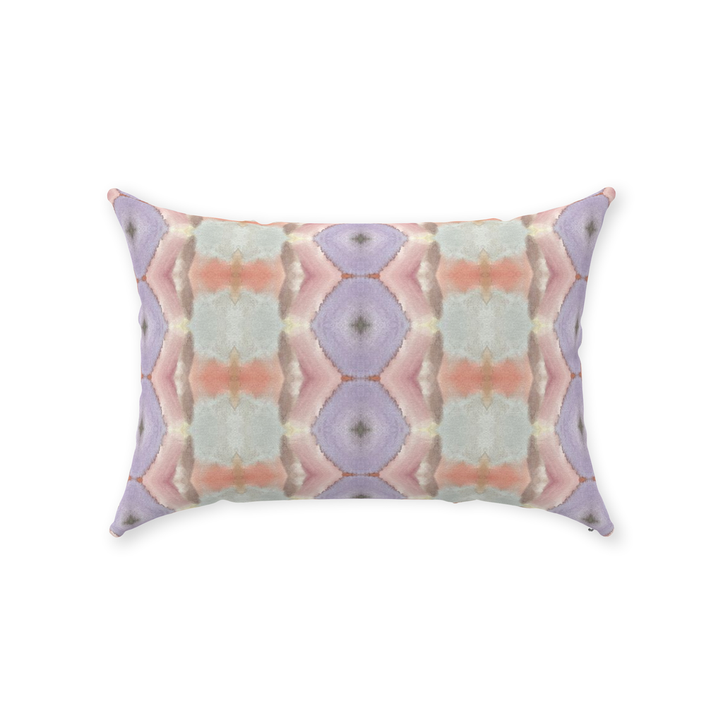 Modern purple, pink and turquoise pillow by bunglo