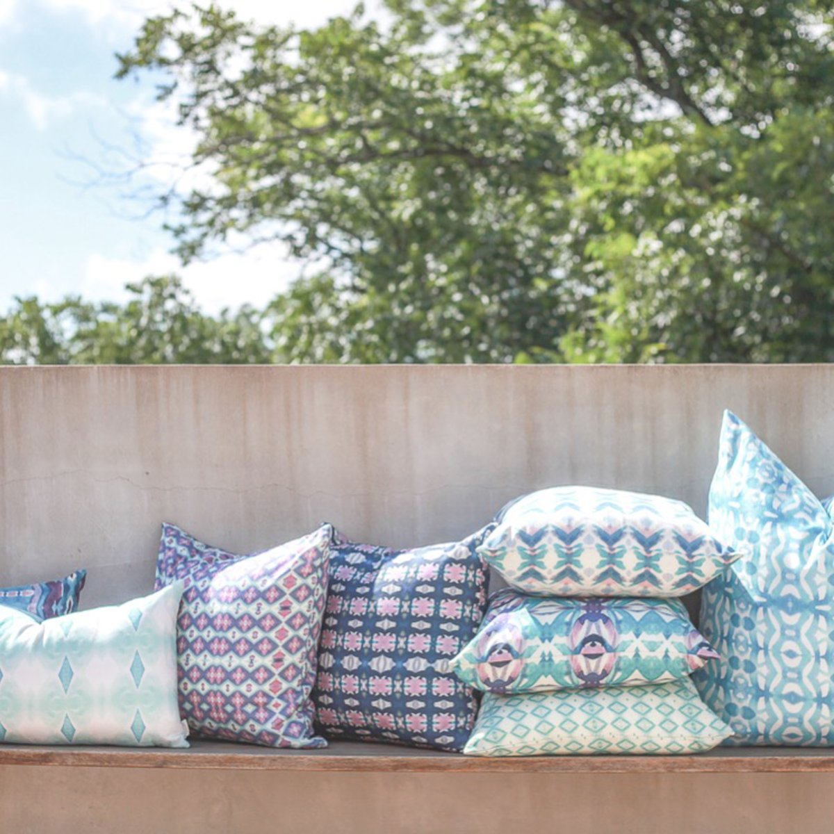 Blue Pillows