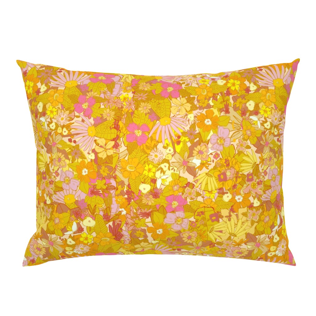 Sunflower and Marigold Shams
