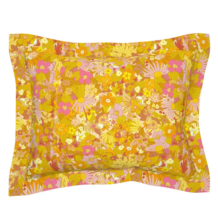 Sunflower and Marigold Shams