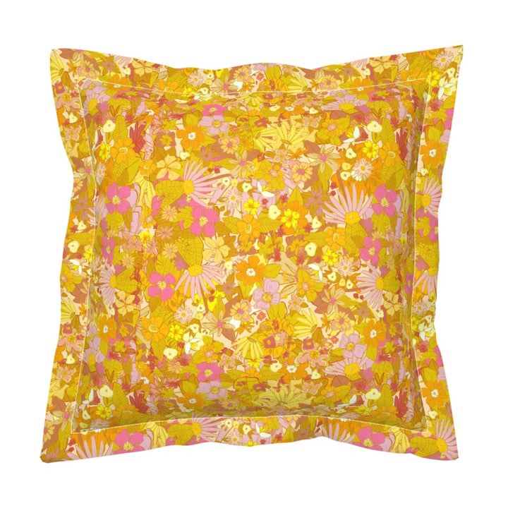 Sunflower and Marigold Shams