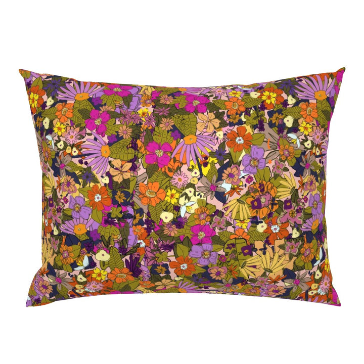 Rose and Marigold Pillow Sham