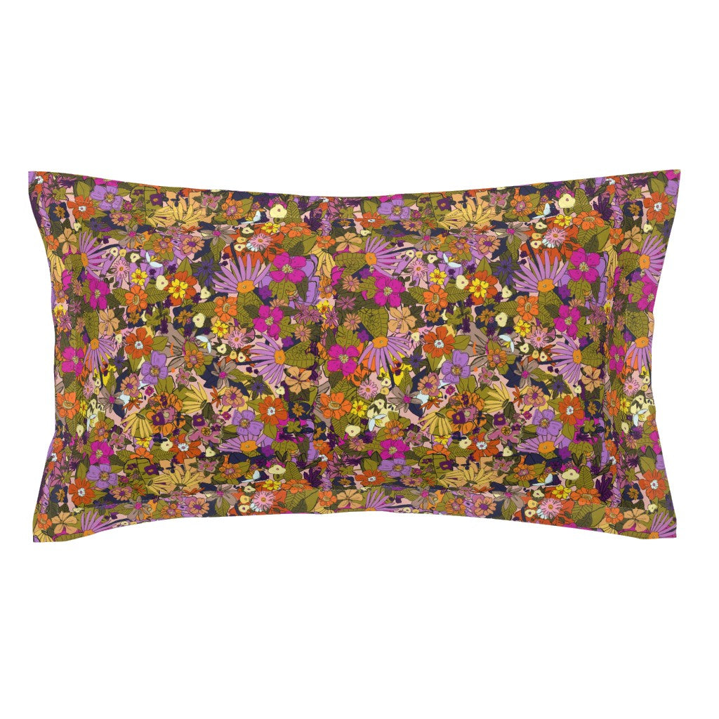 Rose and Marigold Pillow Sham