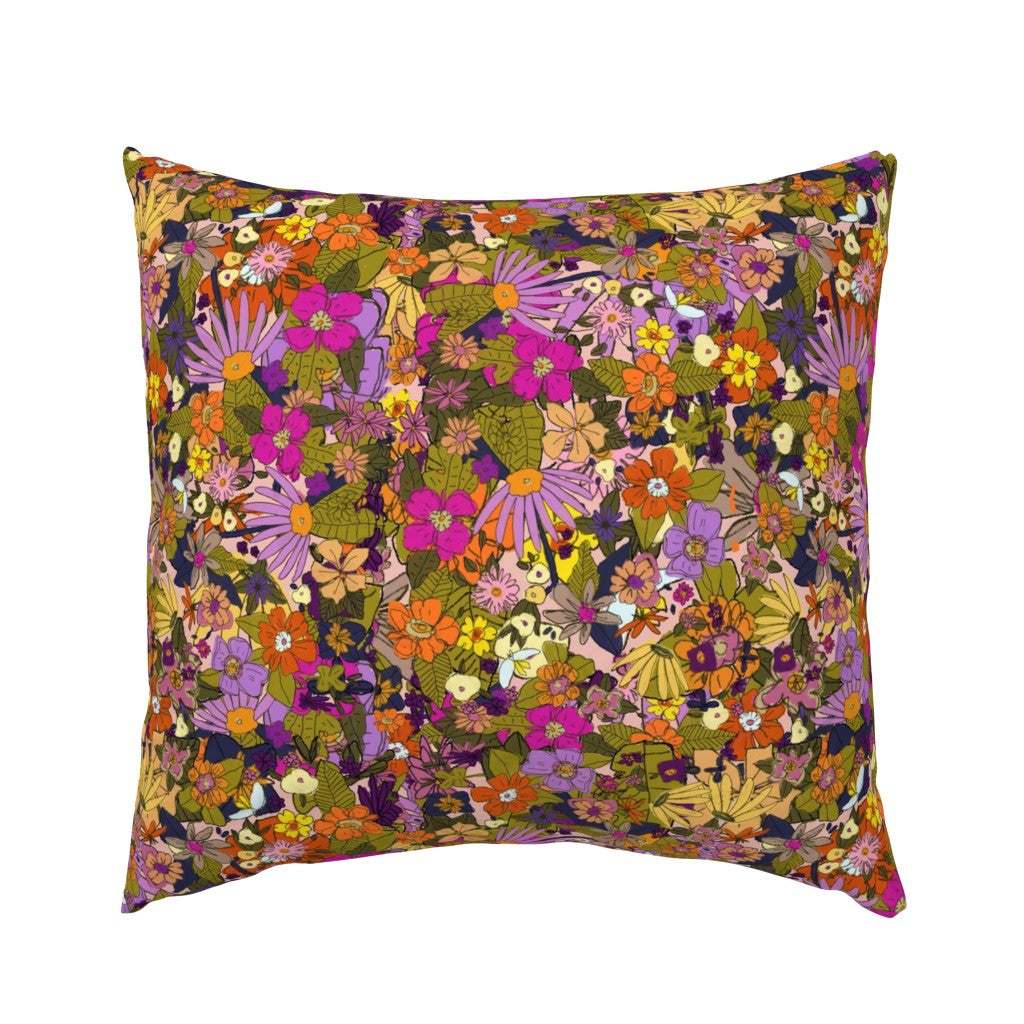 Rose and Marigold Pillow Sham