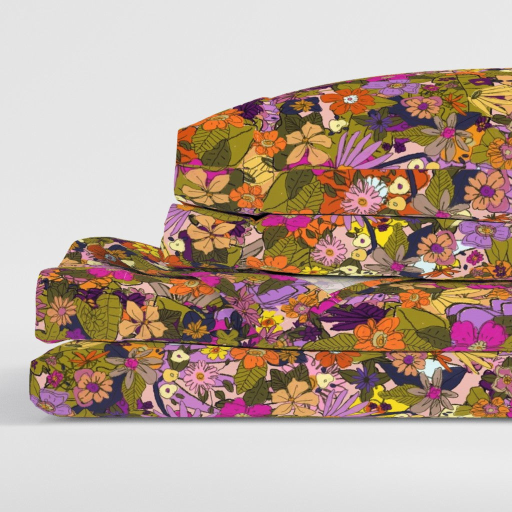 Rose and Marigold Sheet