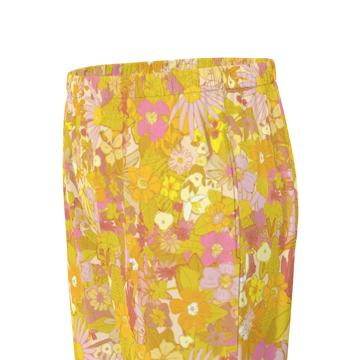 Sunflower & Marigold Silky Pajama Set