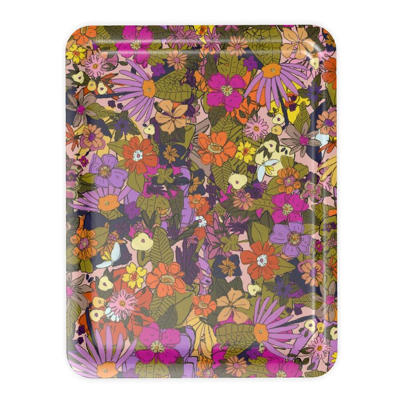 Rose & Marigold Tray