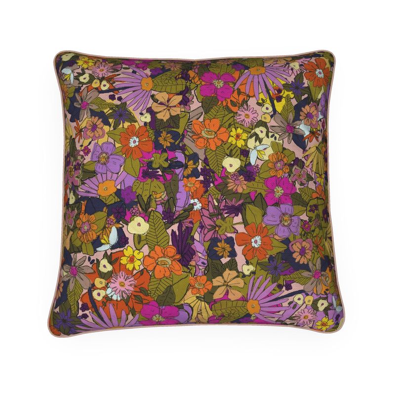 Rose & Marigold Pillow