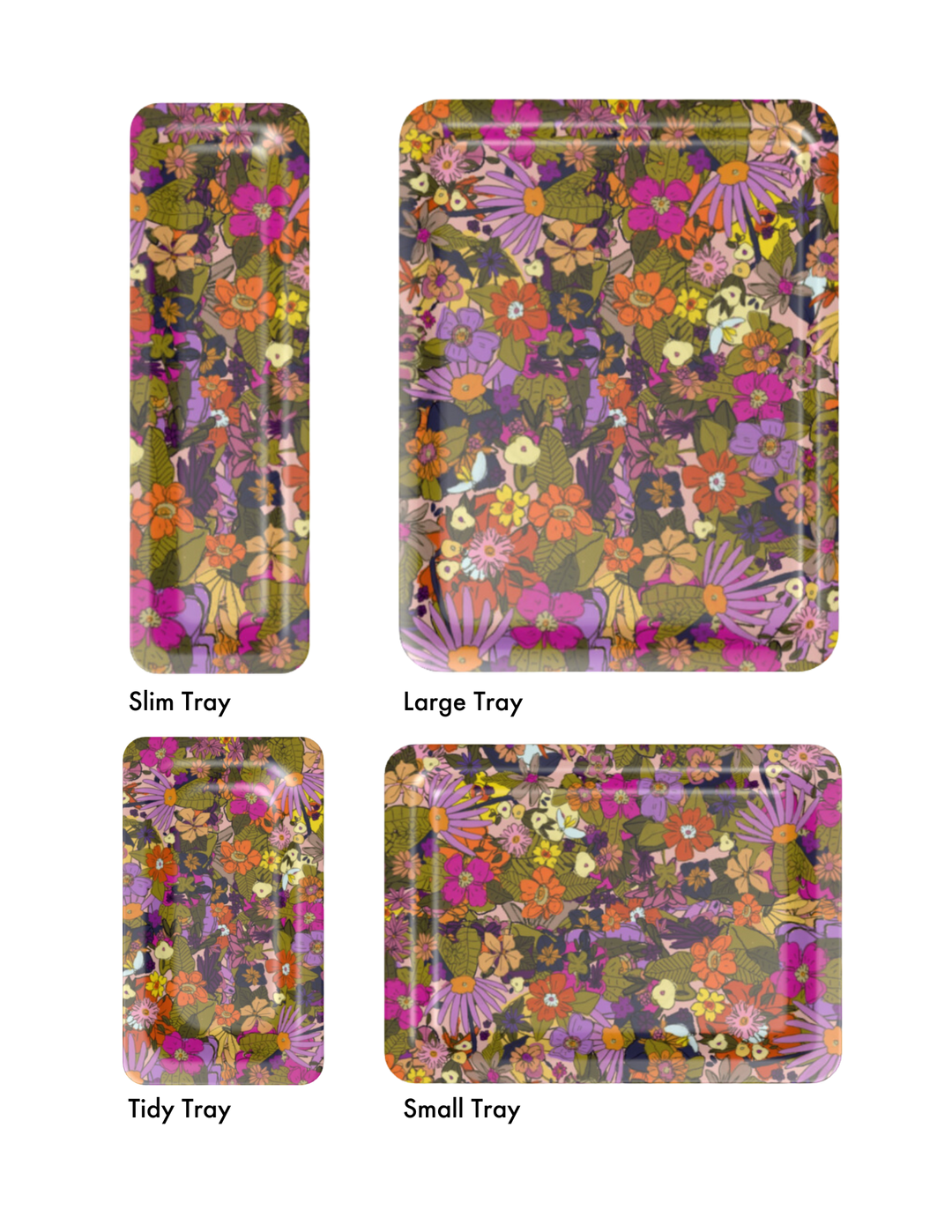 Rose & Marigold Tray