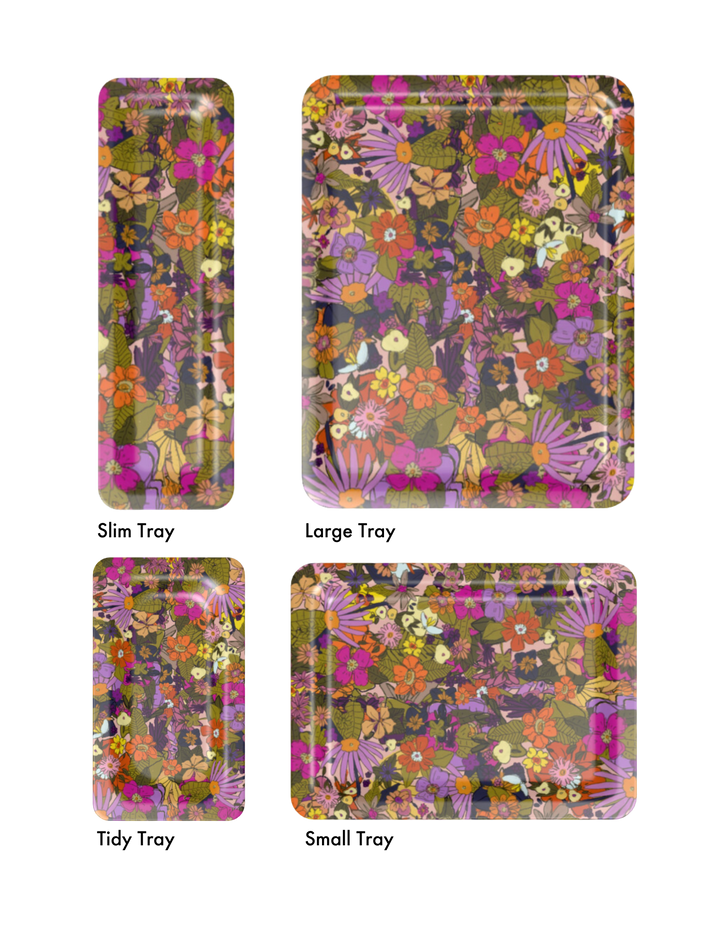 Rose & Marigold Tray