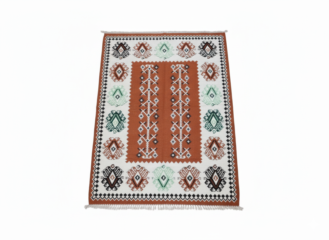 Artisan Hand-Woven Wool Kilim