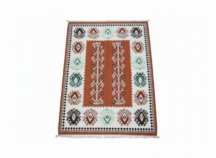 Artisan Hand-Woven Wool Kilim