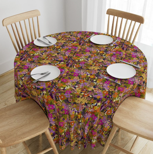 Rose and Marigold Tablecloth