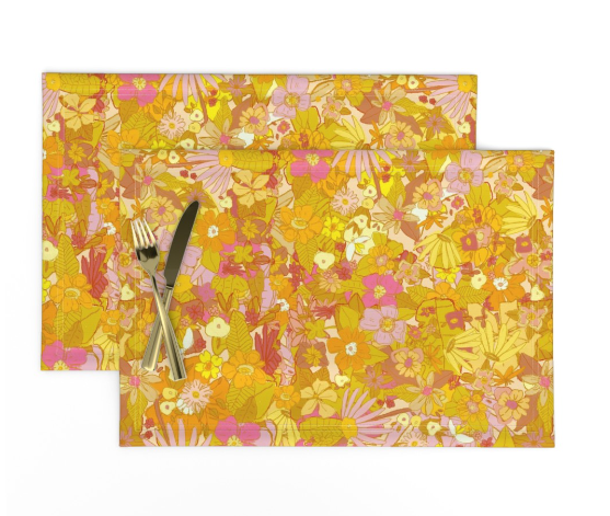 Sunflower and Marigold Placemats