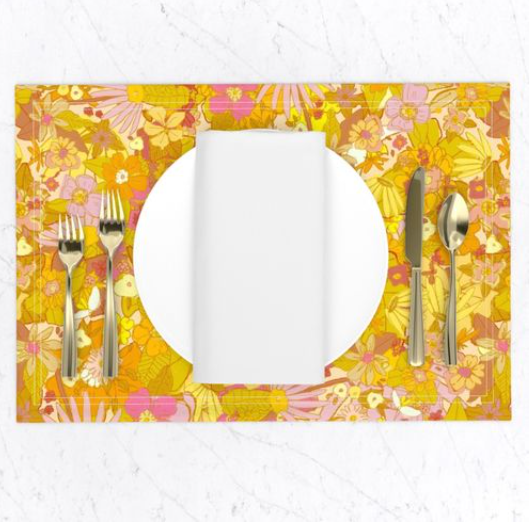 Sunflower and Marigold Placemats