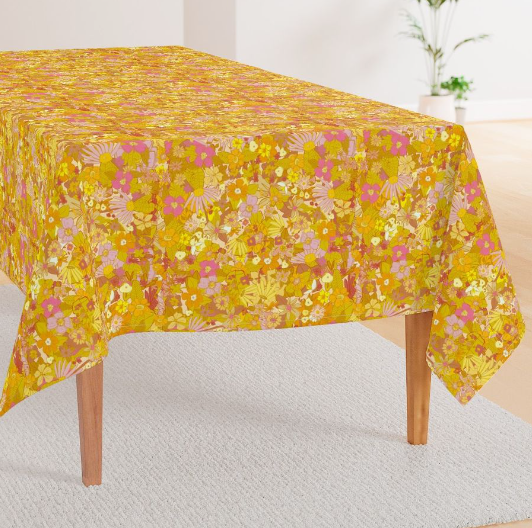 Sunflower and Marigold Tablecloth