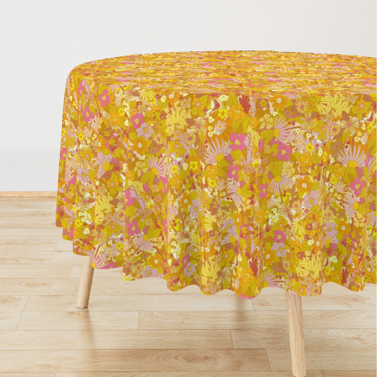 Sunflower and Marigold Tablecloth