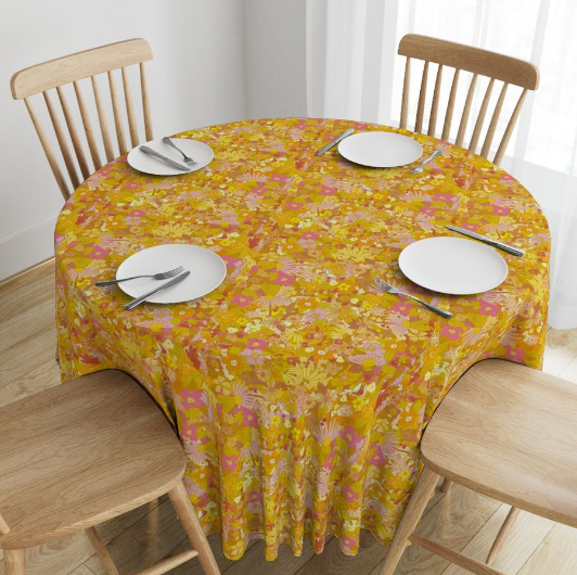 Sunflower and Marigold Tablecloth