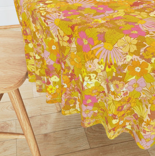 Sunflower and Marigold Tablecloth