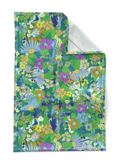 Emerald and Marigold Tea Towel