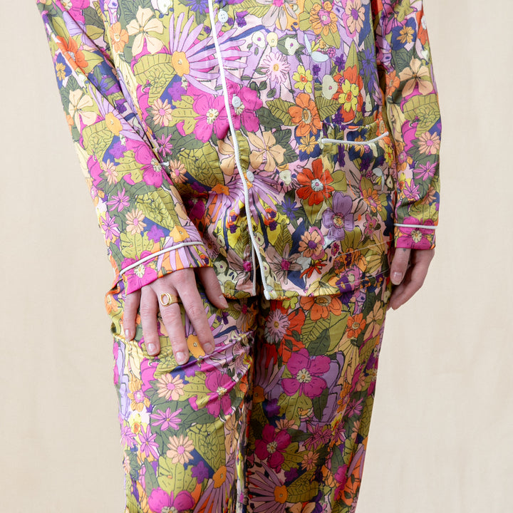 Rose & Marigold Silky Pajama Set