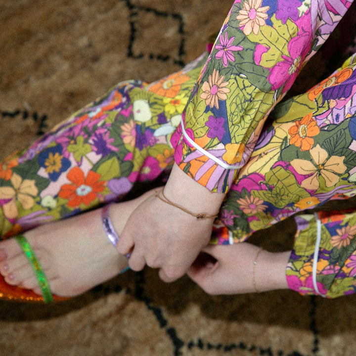 Rose & Marigold Silky Pajama Set