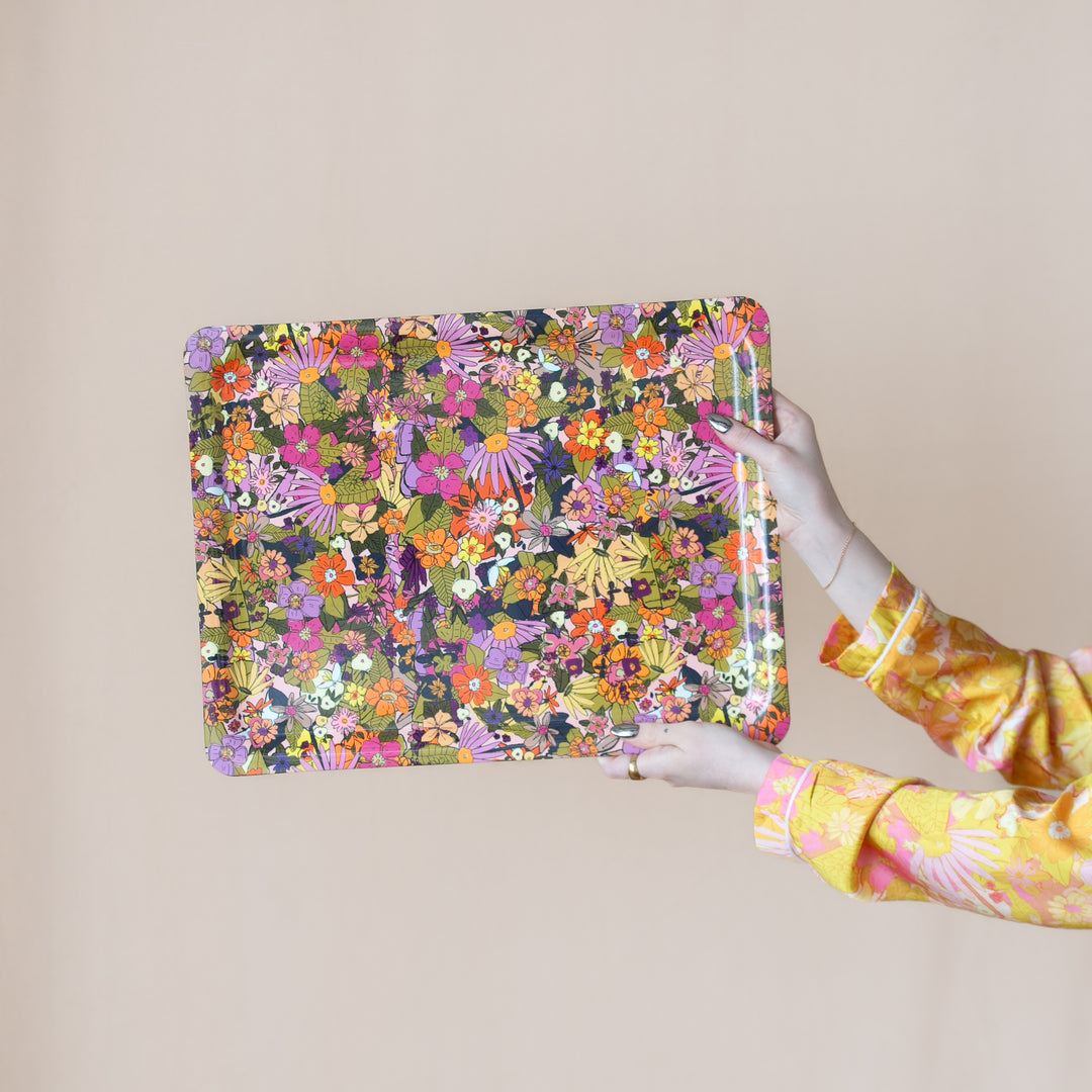Rose & Marigold Tray