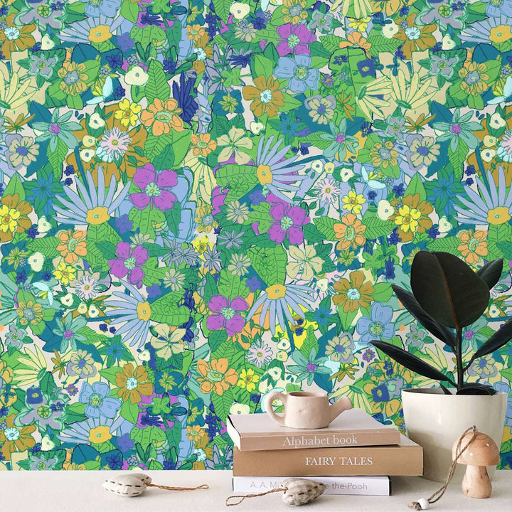 Emerald & Marigold Wallpaper