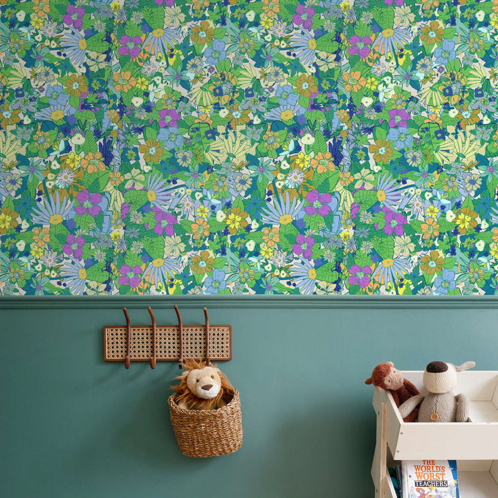 Emerald & Marigold Wallpaper