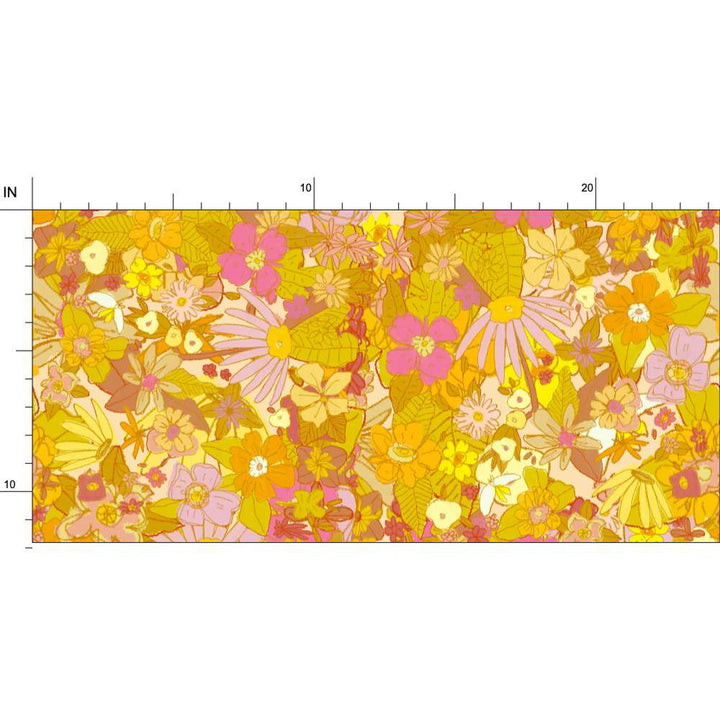 Sunflower & Marigold Wallpaper