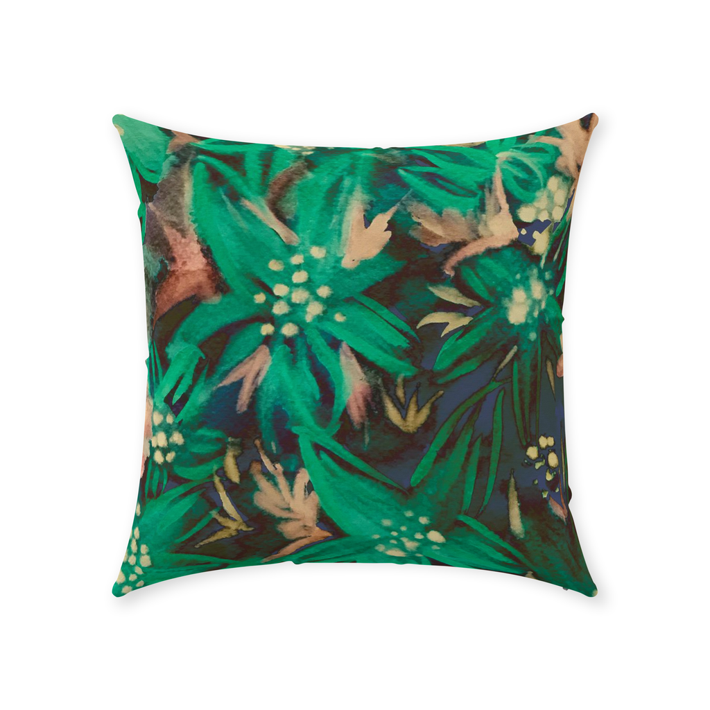 Emerald Lily Pillow