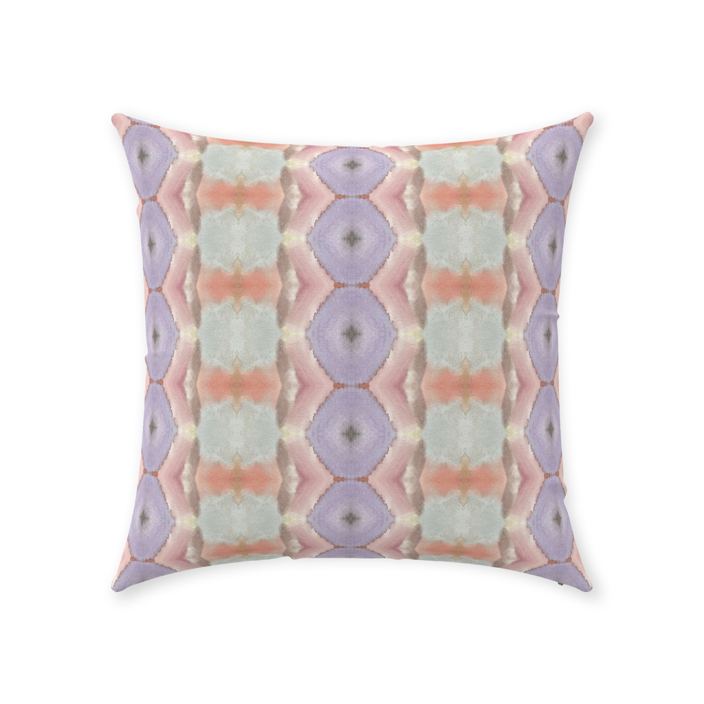 Modern purple, pink and turquoise pillow by bunglo