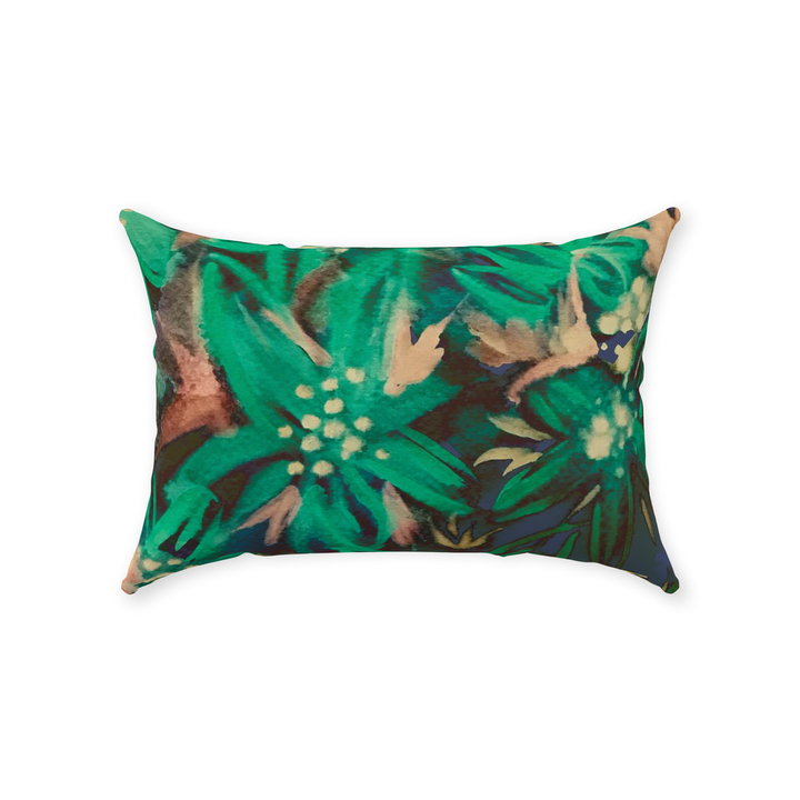 Emerald Lily Pillow