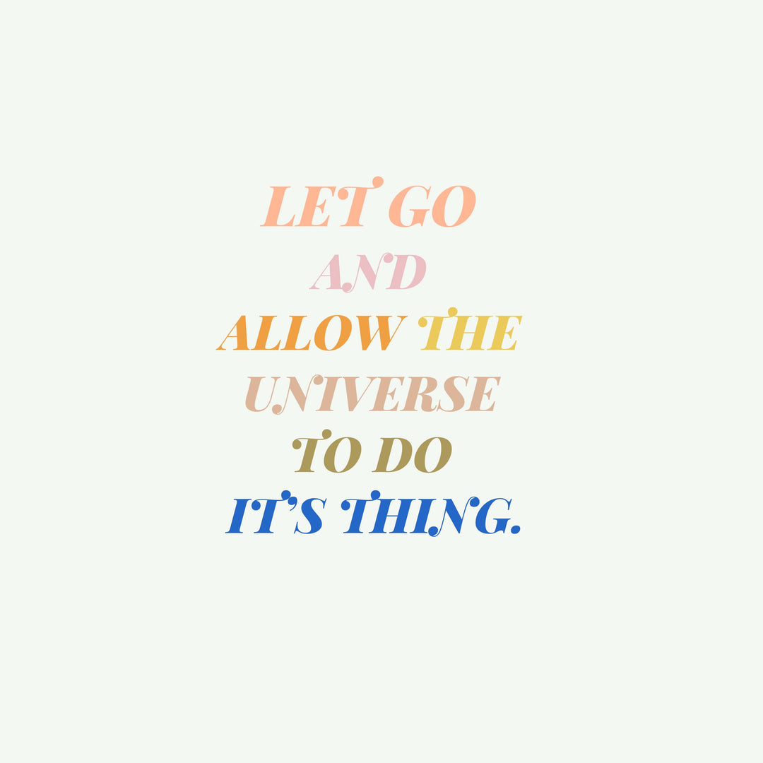 Let Go Art Print