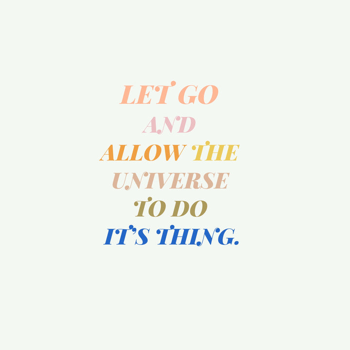 Let Go Art Print