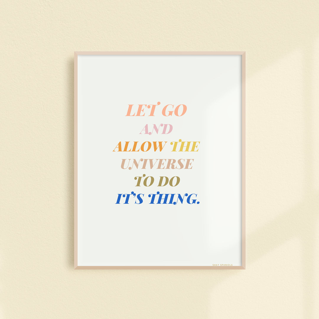 Let Go Art Print