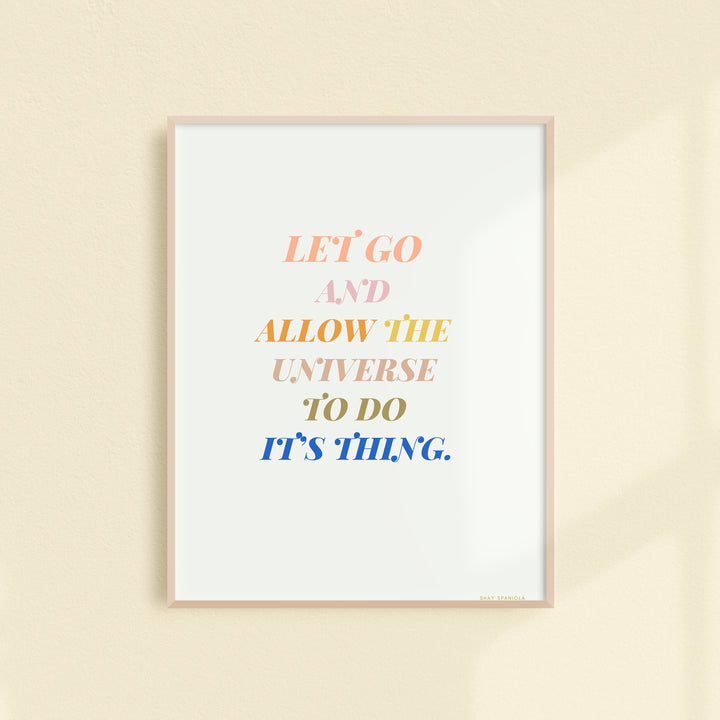Let Go Art Print