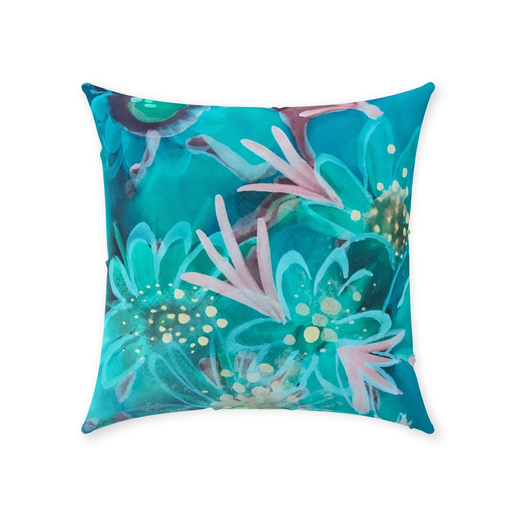 Blue Lily Pillow